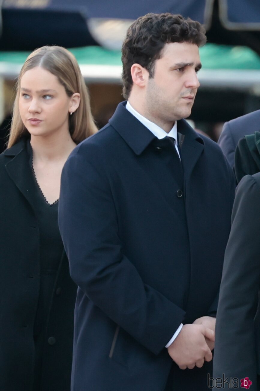 Irene Urdangarin y Froilán en el funeral de Constantino de Grecia