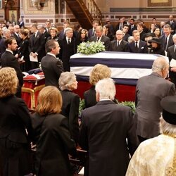 Los royals asistentes al funeral de Constantino de Grecia