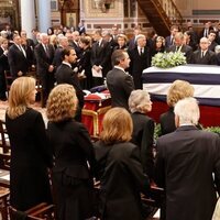 Los royals asistentes al funeral de Constantino de Grecia