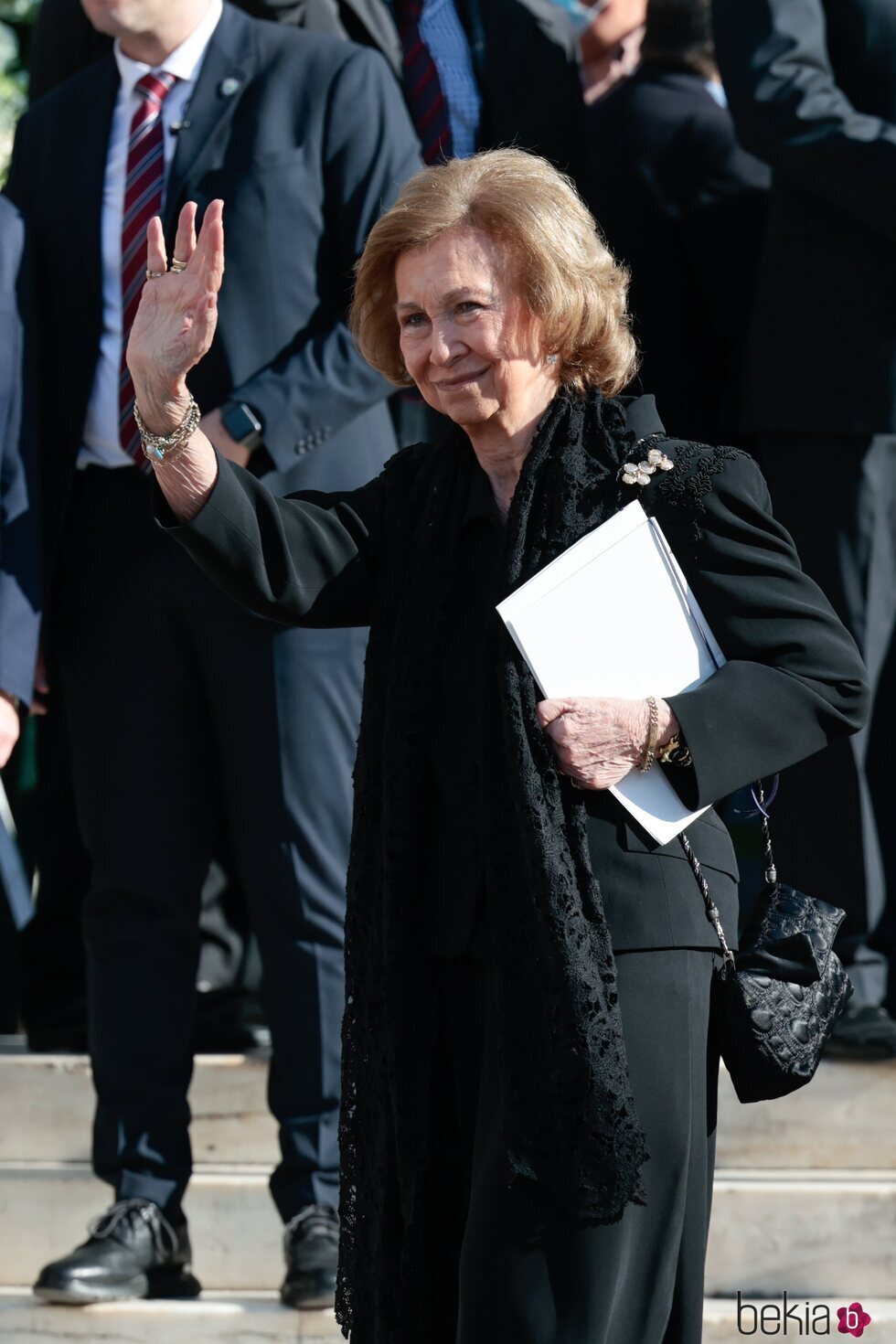 La Reina Sofía en el funeral de Constantino de Grecia