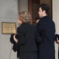 La Reina Sofía, Froilán, la Infanta Cristina y Juan Urdangarin en el almuerzo tras el funeral de Constantino de Grecia