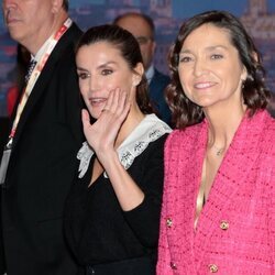 La Reina Letizia y Reyes Maroto en la inauguración de FITUR 2023