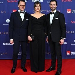 Daniel de Suecia y Carlos Felipe y Sofia de Suecia en la Gala del Deporte Sueco 2023