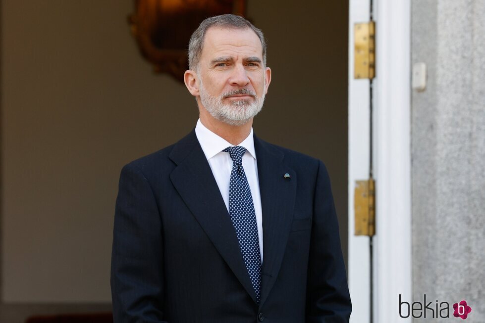 El Rey Felipe VI en el almuerzo al Presidente de Guatemala en La Zarzuela