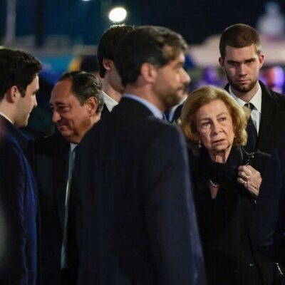 Royals en la cena previa al funeral de Constantino de Grecia