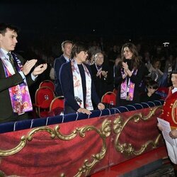 Estefanía de Mónaco, Louis Ducruet, Carlota Casiraghi y Raphaël Elmaleh en el Festival de Circo de Monte-Carlo 2023