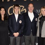 Alberto de Mónaco y Louis y Marie Ducruet y Camille Gottlieb en la Fight Aids Cup Gala 2023