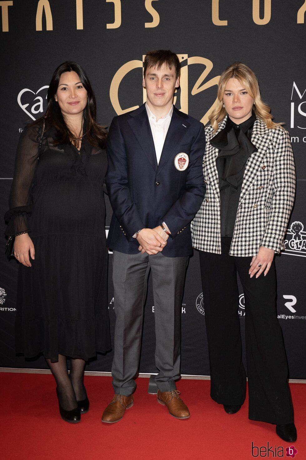 Louis y Marie Ducruet y Camille Gottlieb en la Fight Aids Cup Gala 2023