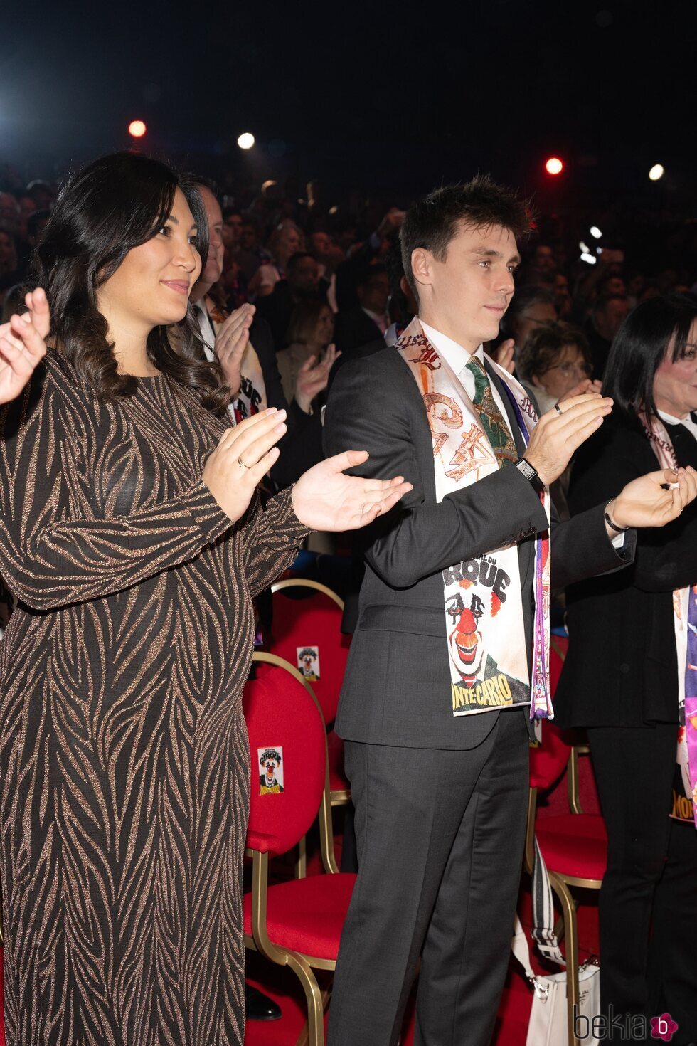 Louis Ducruet y Marie Ducruet embarazada en el Festival de Circo de Monte-Carlo 2023