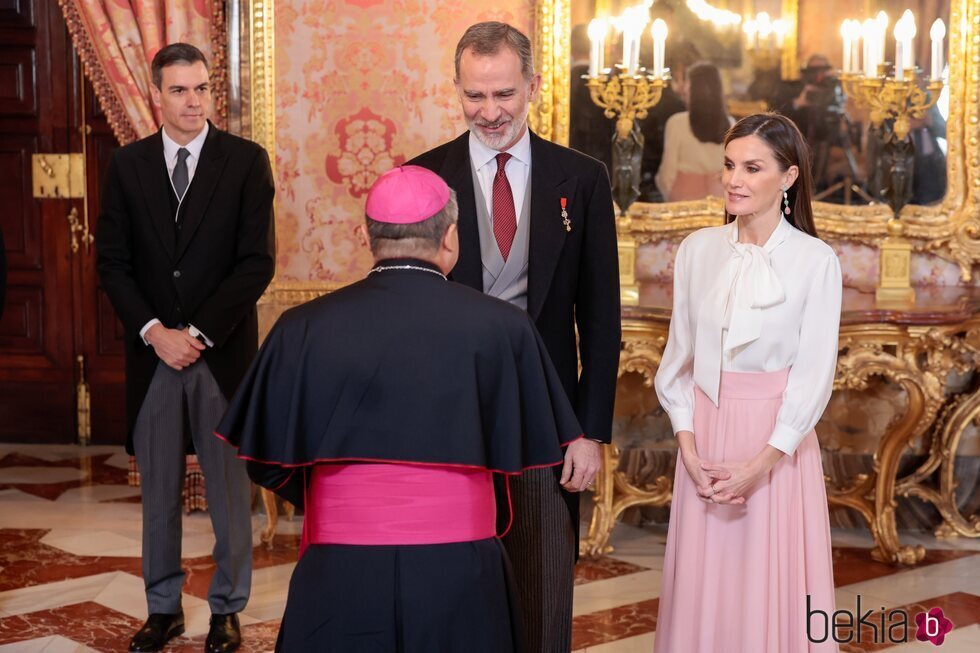 Los Reyes Felipe y Letizia reciben al Cuerpo Diplomático en el Palacio Real