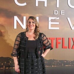 Carlota Corredera en la presentación de 'La chica de nieve'