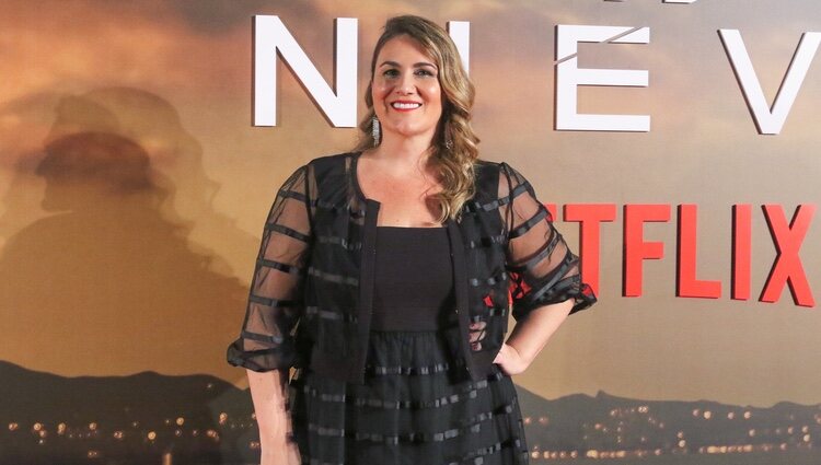 Carlota Corredera en la presentación de 'La chica de nieve'