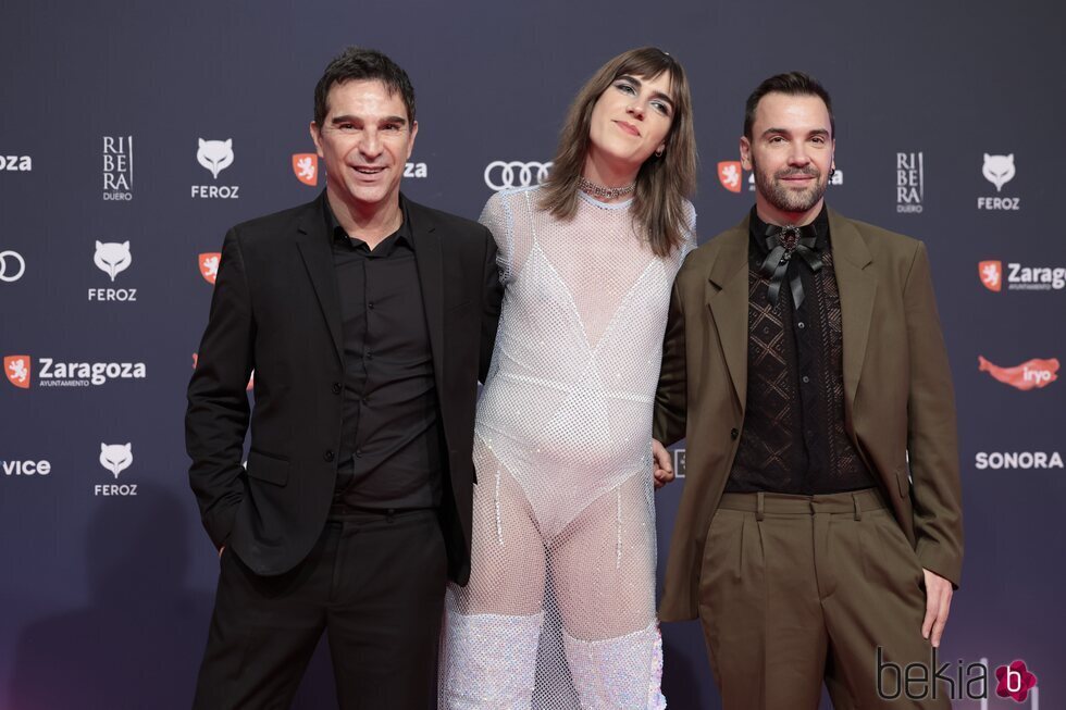 Javier Pérez Santana, Raphaëlle Pérez y Adrián Silvestre en los Premios Feroz 2023