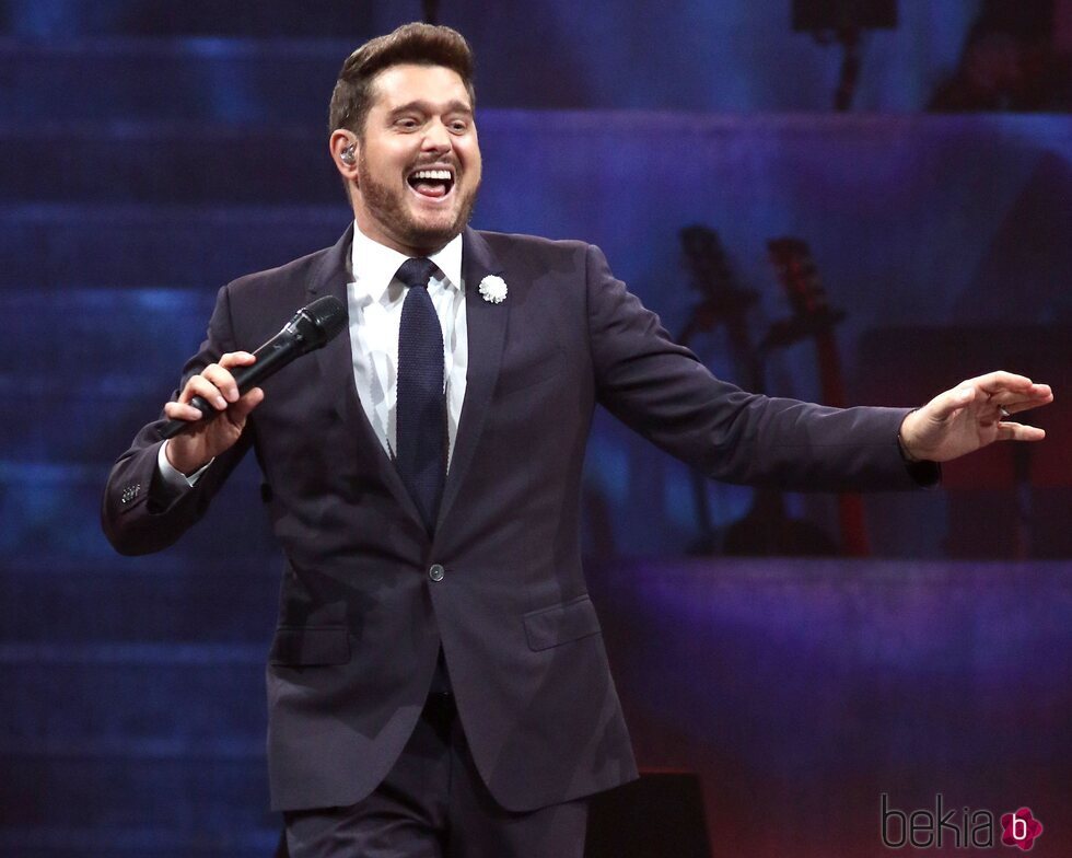 Michael Bublé en uno de sus conciertos