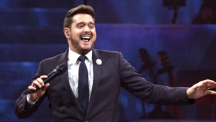 Michael Bublé en uno de sus conciertos