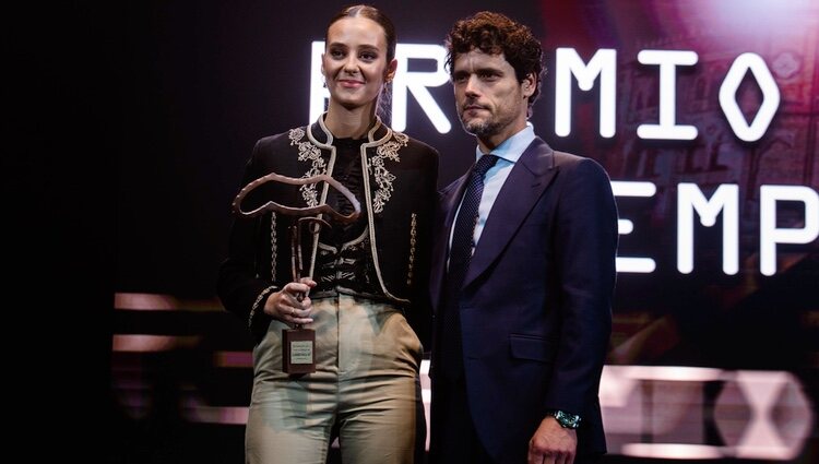 Victoria Federica y Miguel Abellán en la presentación del cartel de San Isidro 2023 