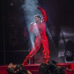 Agoney en su actuación en la final del Benidorm Fest 2023