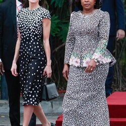 La Reina Letizia y la Primera Dama de Angola en el Palacio Presidencial de Luanda