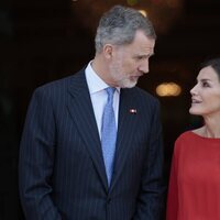 Los Reyes Felipe y Letizia hablando en la Asamblea Nacional de Angola