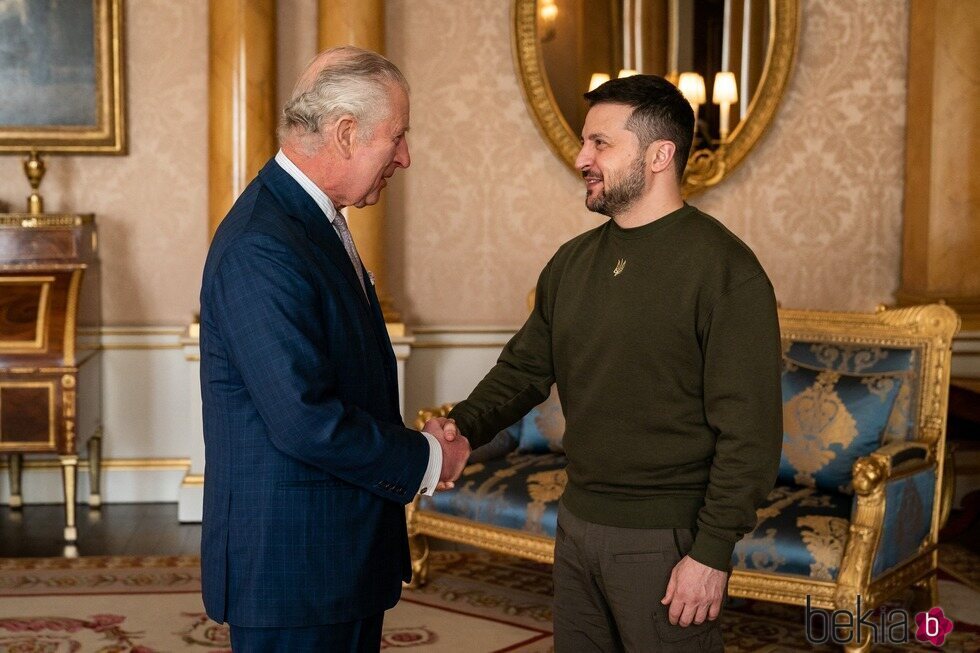 El Rey Carlos III recibe a Volodímir Zelenski en Buckingham Palace