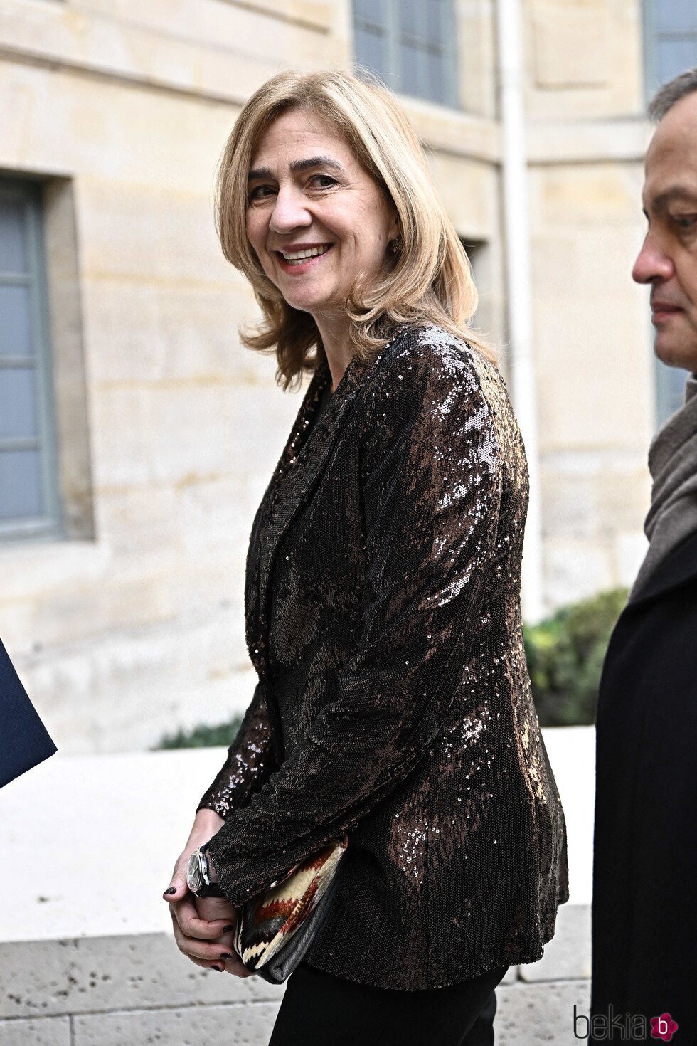 La Infanta Cristina llegando al Instituto Francés en París