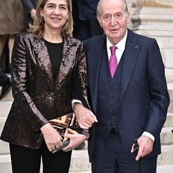 El Rey Juan Carlos y la Infanta Cristina en la Academia Francesa