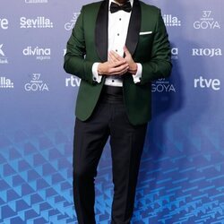 Pablo López en la alfombra roja de los Goya 2023