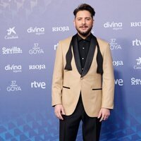 Manuel Carrasco en la alfombra roja de los Goya 2023