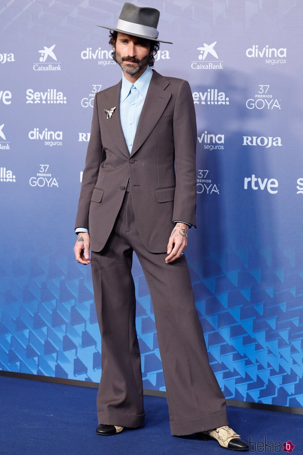 Leiva en la alfombra roja de los Goya 2023