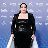 Laura Galán en la alfombra roja de los Goya 2023