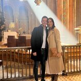 Christian Gálvez y Patricia Pardo en la Catedral de Santiago