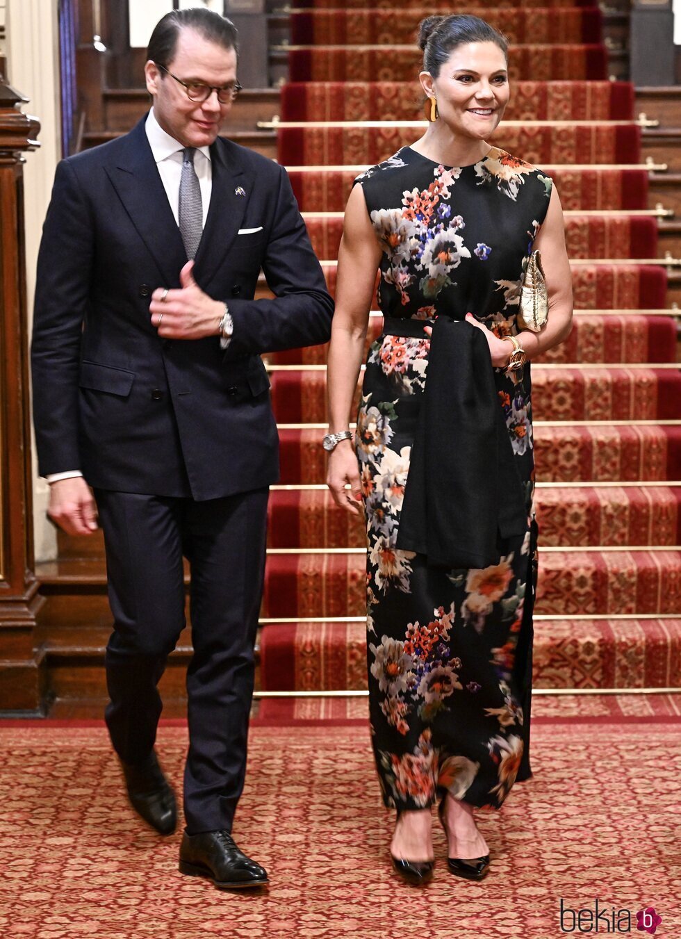 Victoria y Daniel de Suecia en una recepción en la Casa del Gobierno de Nueva Gales del Sur en Australia