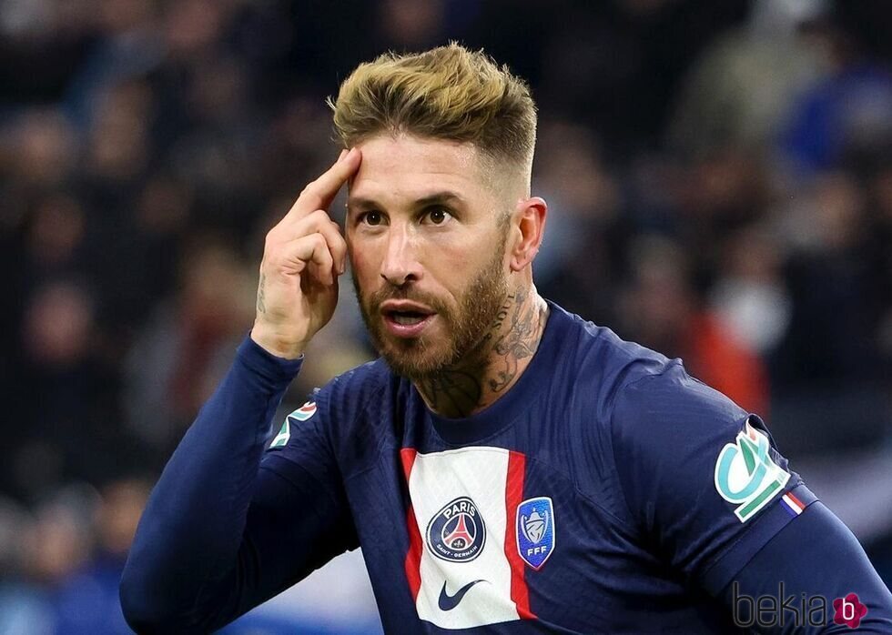 Sergio Ramos en uno de los partidos del PSG