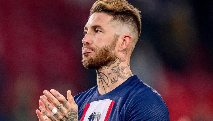 Sergio Ramos jugando en el PSG