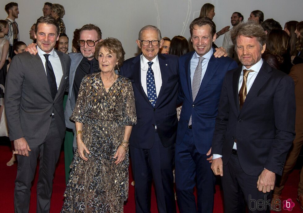 Margarita de Holanda y Pieter van Vollenhoven con sus hijos en el 80 cumpleaños de Margarita de Holanda