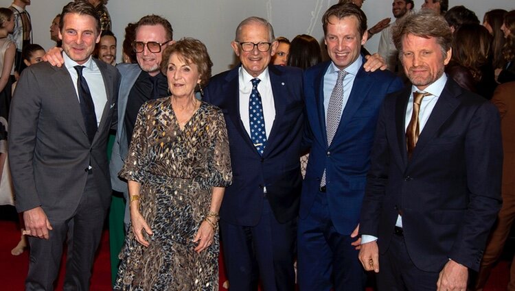 Margarita de Holanda y Pieter van Vollenhoven con sus hijos en el 80 cumpleaños de Margarita de Holanda