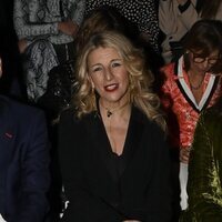 Yolanda Díaz en el front row de la MBFWMadrid 2023