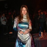 Anita Matamoros en el front row de la MBFWMadrid 2023