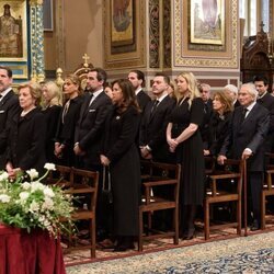 Familia Real Griega en la misa funeral de Constantino de Grecia