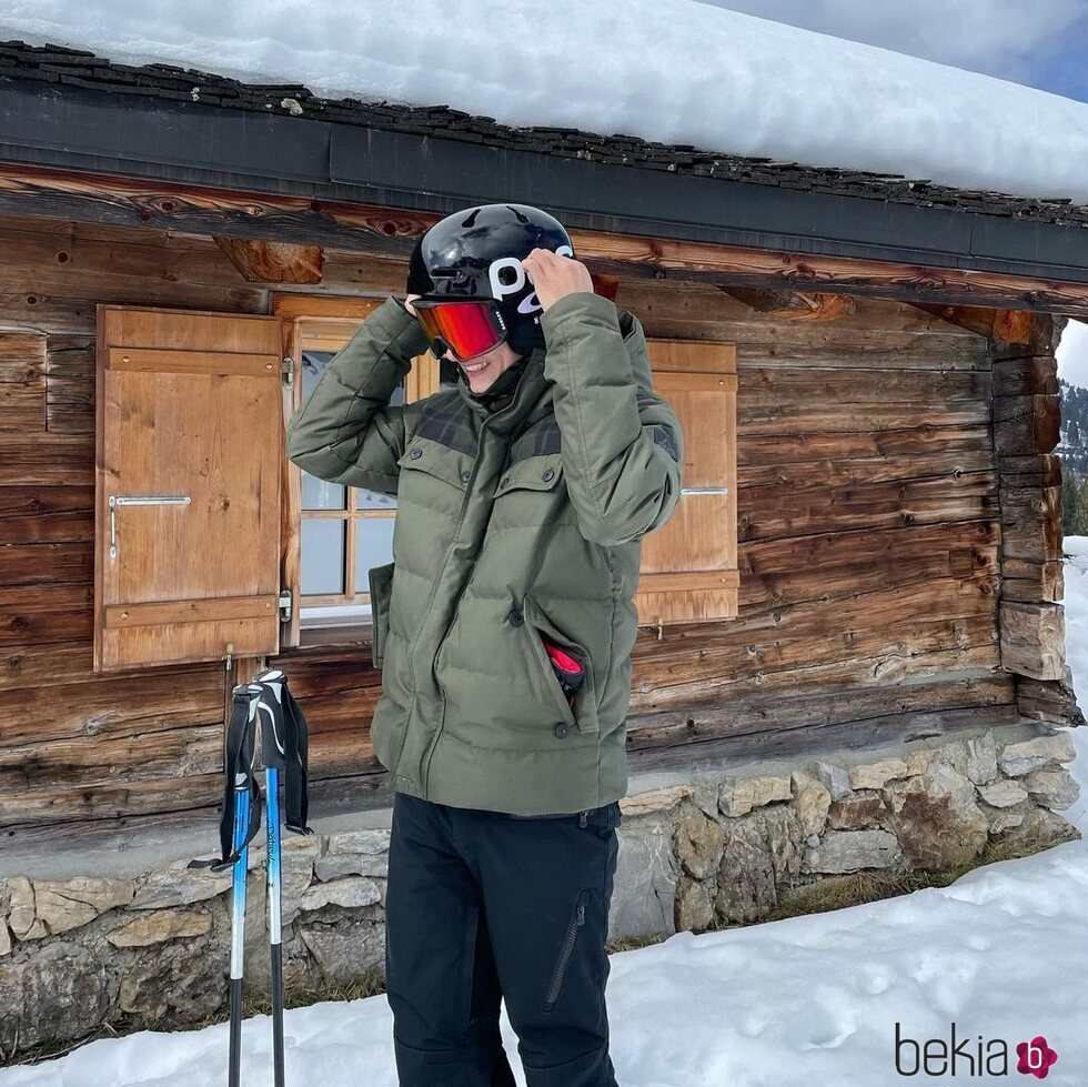 Nikolai de Dinamarca, preparado para esquiar en sus vacaciones de invierno