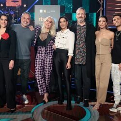 Ruth Lorenzo, Juan Magán, Chanel, Mónica Naranjo, Miguel Bosé, Ana Guerra y Abraham Mateo en la presentación de 'Cover Night'