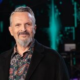 Primer plano de Miguel Bosé en la presentación de 'Cover Night'