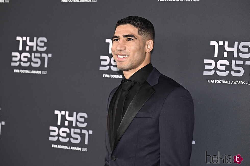 Achraf Hakimi acude a la gala de los Premios The Best FIFA 2022