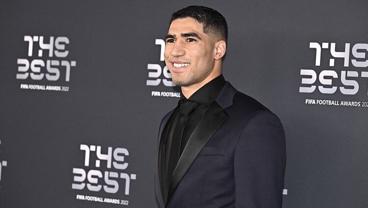 Achraf Hakimi acude a la gala de los Premios The Best FIFA 2022