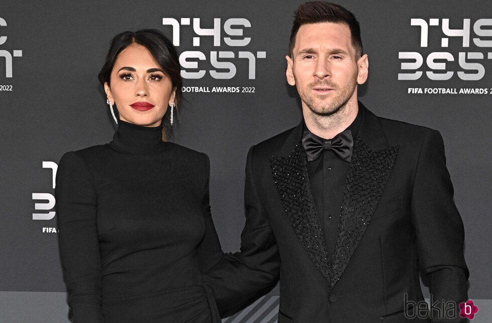 Antonella Roccuzzo y Leo Messi en los Premios The Best FIFA 2022