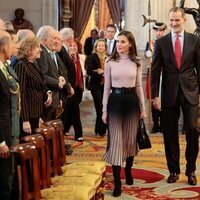 Los Reyes Felipe y Letizia en la presentación del Portal Digital de Historia Hispánica