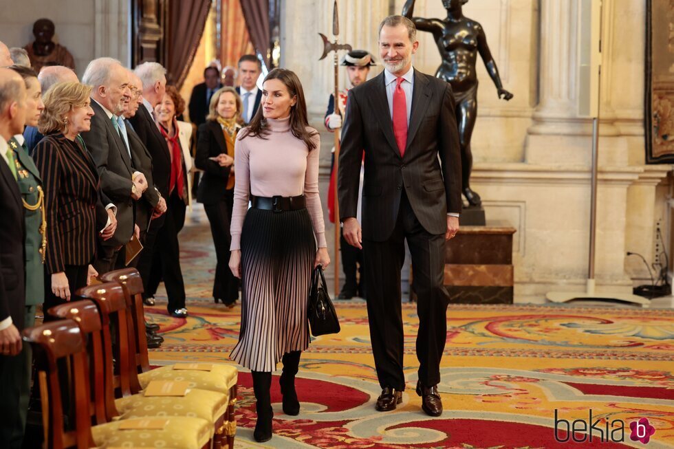 Los Reyes Felipe y Letizia en la presentación del Portal Digital de Historia Hispánica