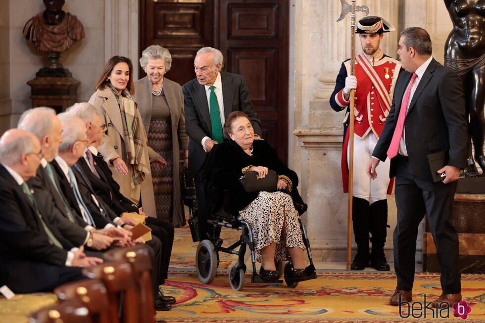 Ana de Orleans, la Infanta Margarita y Carlos Zurita en la presentación del Portal Digital de Historia Hispánica