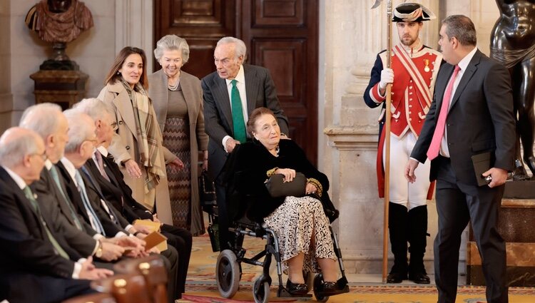 Ana de Orleans, la Infanta Margarita y Carlos Zurita en la presentación del Portal Digital de Historia Hispánica