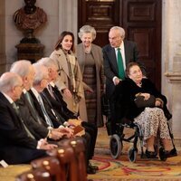 Ana de Orleans, la Infanta Margarita y Carlos Zurita en la presentación del Portal Digital de Historia Hispánica